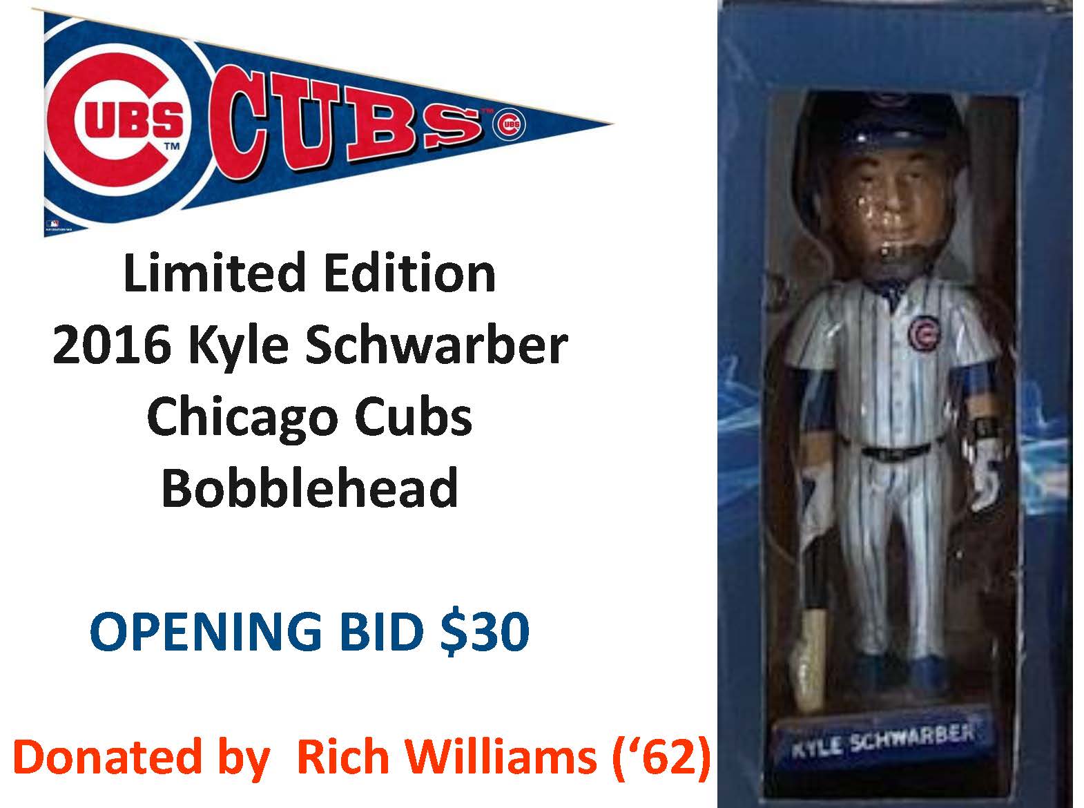 Featured image for “2016 Kyle Schwarber Chicago Cubs Limited Edition Bobblehead”