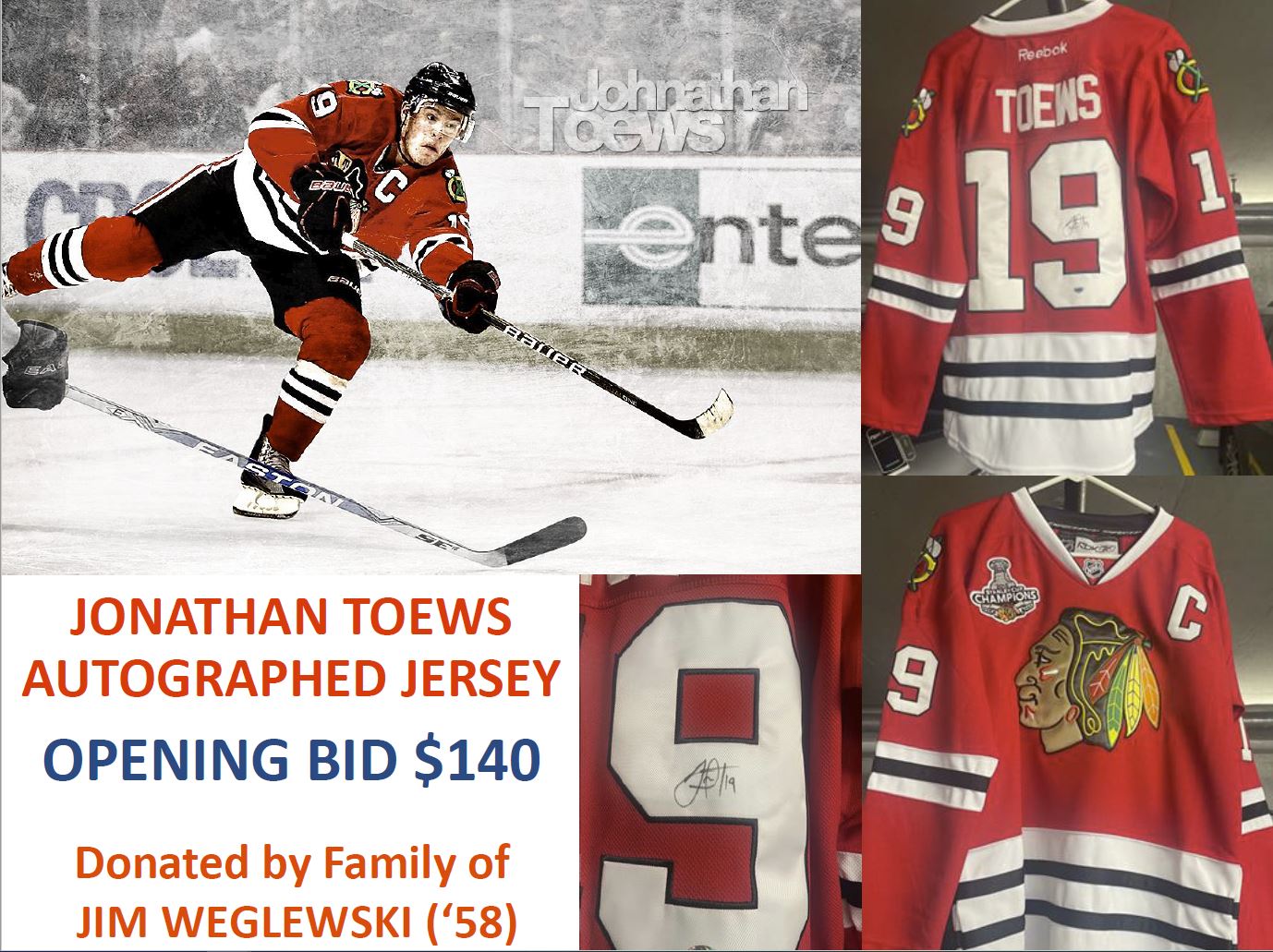 Featured image for “JONATHAN TOEWS AUTOGRAPHED JERSEY”