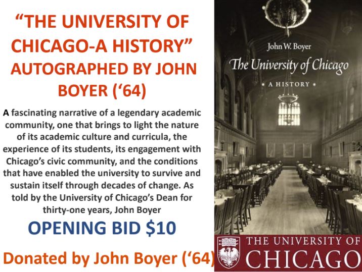 Featured image for ““THE UNIVERSITY OF CHICAGO-A HISTORY” AUTOGRAPHED BY JOHN BOYER”